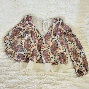 Abercrombie and Fitch boho long sleeve blouse